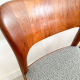 Set of 6 Teak Niels Koefoed Dining Chairs