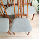 Set of 8 Preben Schou Dining Teak Dining Chairs