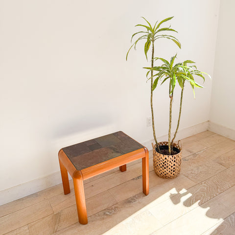 Gangso Mobler Solid Teak Table with Slate Top