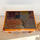 Gangso Mobler Solid Teak Table with Slate Top