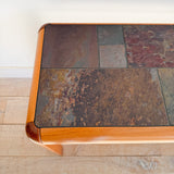 Gangsø Møbler Danish Teak & Slate Sofa Table