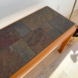 Gangsø Møbler Danish Teak & Slate Sofa Table