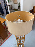 Vintage Bamboo Floor Lamp w/ Shade