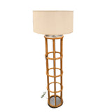 Vintage Bamboo Floor Lamp w/ Shade