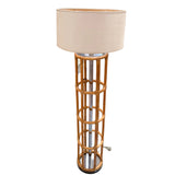 Vintage Bamboo Floor Lamp w/ Shade