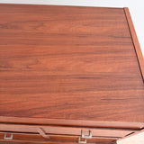Louvered Front Walnut Highboy Dresser
