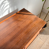 Walnut Louvered Front Low Dresser