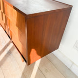 Walnut Louvered Front Low Dresser