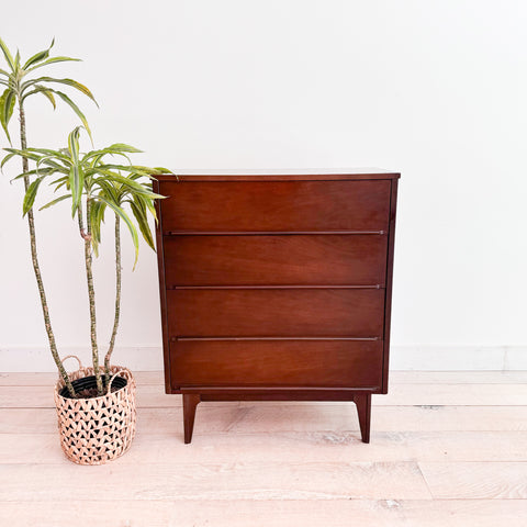 Mid Century Formica Top Highboy Dresser