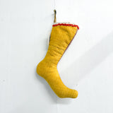 Pink/Mustard Christmas Stocking