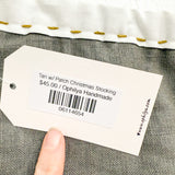 Tan w/ Patch Christmas Stocking