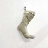 Sm Gray/White Zig Zag Stocking