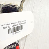 Sm Red, Yellow, & Gray Stocking