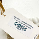 Yellow Toe Christmas Stocking