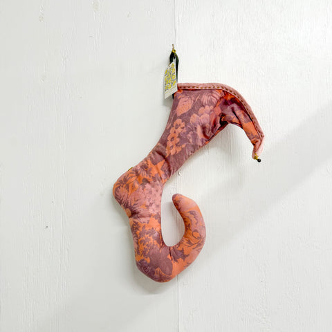 Pink Floral Wire Frame Stocking