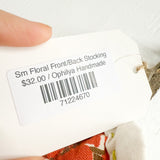 Sm Floral Front/Back Stocking