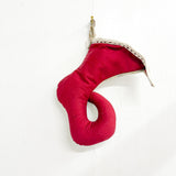 Sm Blue Floral Christmas Stocking