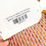 Sm Pink w/ Yellow Trim Stocking