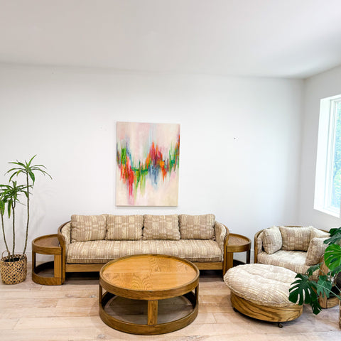 Howard Oak Sofa/Chair/Table Set
