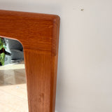 Vintage Teak Narrow Mirror