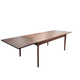 Mid Century Rosewood Expandable Dining Table