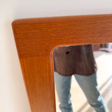Vintage Teak Narrow Mirror