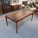 Mid Century Rosewood Expandable Dining Table