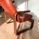 Vintage Kimball Bentwood Lounge Chair