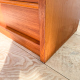 Danish Teak Low 9 Drawer Dresser