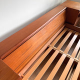 Danish Teak Queen Bed w/ Attached Nightstands — by Tørring