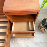 Danish Teak Queen Bed w/ Attached Nightstands — by Tørring