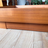 Danish Teak Queen Bed w/ Attached Nightstands — by Tørring