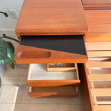 Danish Teak Queen Bed w/ Attached Nightstands — by Tørring