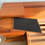 Danish Teak Queen Bed w/ Attached Nightstands — by Tørring