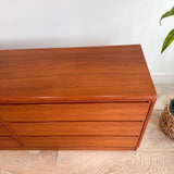 Danish Teak Low Dresser by Tørring