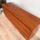Danish Teak Low Dresser by Tørring