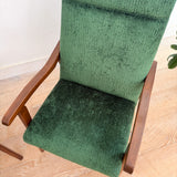 Pair of Vintage High Back Lounge Chairs