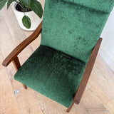 Pair of Vintage High Back Lounge Chairs