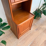 Danish Teak Tall Cabinet w/ Glass Door
