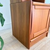 Danish Teak Tall Cabinet w/ Glass Door