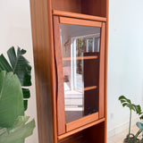 Danish Teak Tall Cabinet w/ Glass Door