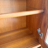 Danish Teak Tall Cabinet w/ Glass Door