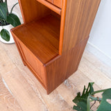 Danish Teak Tall Cabinet w/ Glass Door