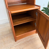Danish Teak Tall Cabinet w/ Glass Door