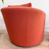 Pair of Vintage Swivel Lounge Chairs - New Upholstery
