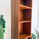 Danish Teak Tall Cabinet w/ Open Shelving
