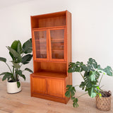 Danish Teak Cabinet w/ Glass Doors