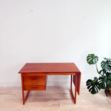 Danish Teak Desk with Sliding Top