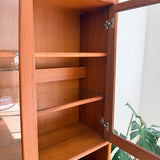 Danish Teak Cabinet w/ Glass Doors