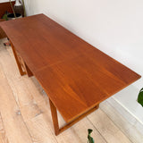Danish Teak Desk with Sliding Top